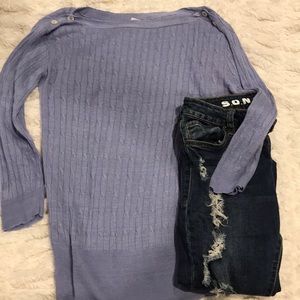 J Crew Linen Boatneck Sweater